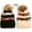 2 Pack-Black & Beige, variant on Newbee Fashion - Women Winter soft Knitted Beanie Hat Faux Fur Pom Pom Beanie Hat with Warm Fleece Lined Extra Thick Skull Slouchy Cable Knit Hat Ski Cap Multi-Color Bohemian Stripe Stylish & Warm
