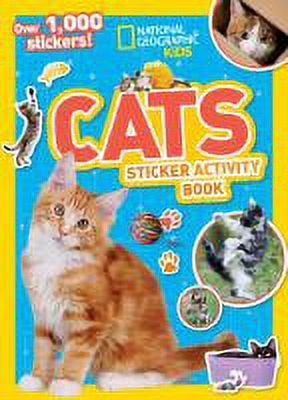 Kiblan - Cat stickers - Sticker Book - Libro de pegatinas reutilizables