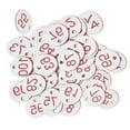 thumbnail image 4 of 100x Étiquette de Numéro Portable Numéro 1-100 pour Clés d'Entrepôt d'Hôtel Dortoir Rouge+blanc Mot, 4 of 6