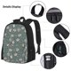 thumbnail image 3 of Easygdp Hedgehogs and Flowers Mochila para Niños y Niñas con Set de Caja de Almuerzo y Estuche para Lápices 3 en 1, Mochila Escolar Estampada para Adolescentes, 3 of 7
