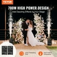 thumbnail image 3 of VEVOR Cold Spark Machine, 2 Pack 700W Output Fireworks Controllers, 6.6-16.4ft Adjustable Height, with Advanced DMX System,LED Screen,Portable Handle, Aluminum Alloy for Stage DJ Wedding Event,Party, 3 of 9