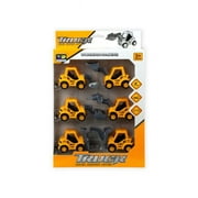 Kole Imports OT953-4 6 Piece Pull Back Super Friction Power Trucks - Pack of 4