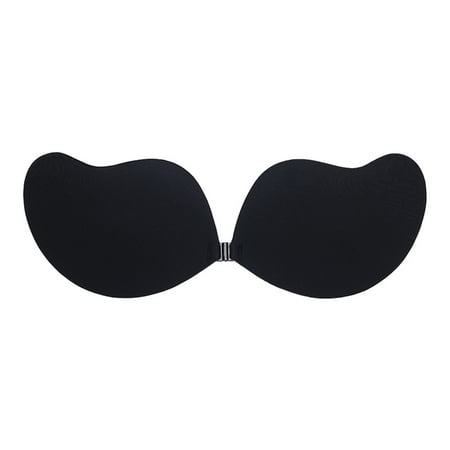 

Nokiwiqis Women Adhesive Bra Invisible Push Up Sticky Silicone Strapless Bra for Wedding Dress Backless Dress Dinner Dress