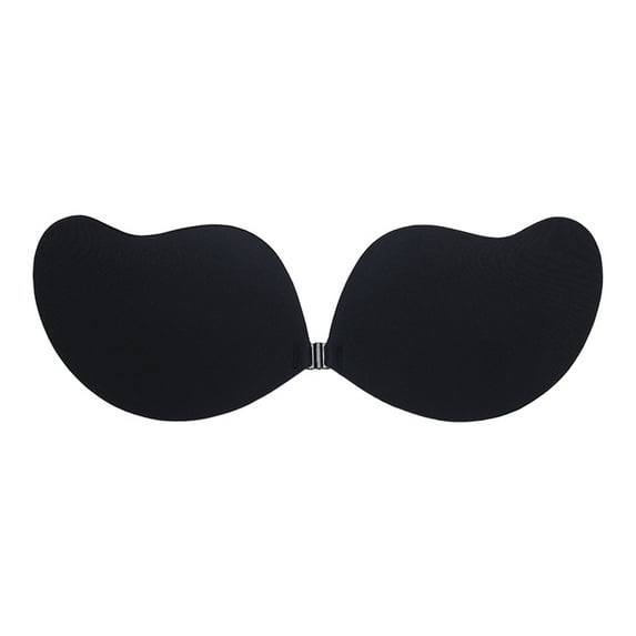 hirigin Women Adhesive Bra, Invisible Push Up Sticky Silicone Strapless Bra for Wedding Dress, Backless Dress, Dinner Dress