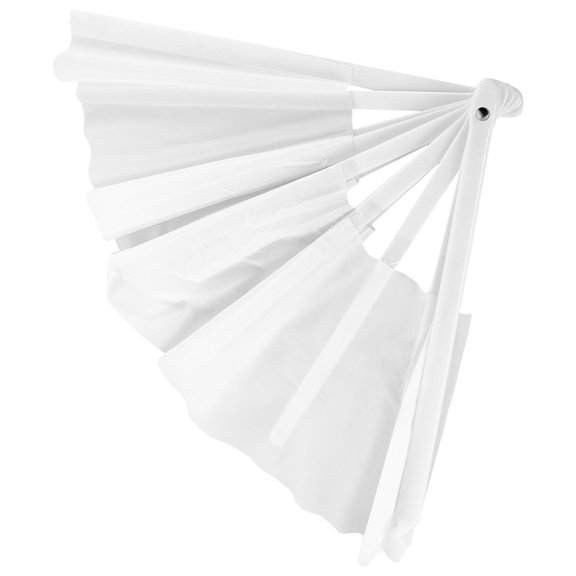 ETEREAUTY Portable White Folding Handheld Fan DIY Sublimation Blank for Kung Fu Dance Events