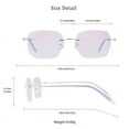 thumbnail image 3 of LifeArt Blue Light Blocking Glasses, Computer Reading Glasses, Anti Blue Rays, Reduce Eyestrain, Stylish for Men and Women(Purple,+3.00 Magnification), 3 of 5