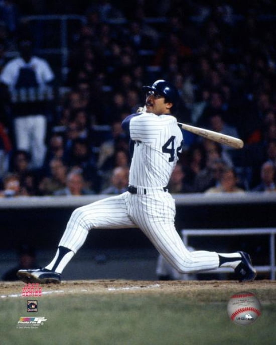 Reggie Jackson 1977 World Series Action Photo Print - Walmart.com