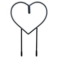 thumbnail image 1 of Soporte de trepadores con forma de corazón Garden Support Support Rack Decoración del patio Muestra de metal negro Planta de flores enrejado, 1 of 8