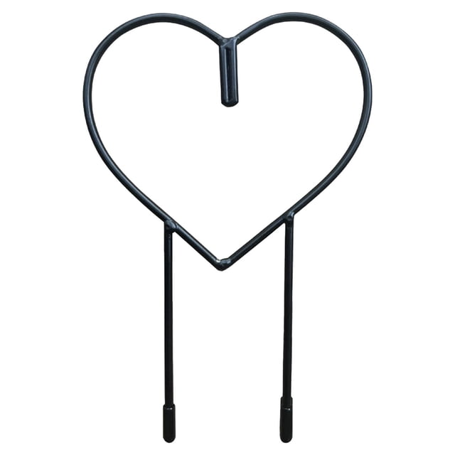 Soporte de trepadores con forma de corazón Garden Support Support Rack Decoración del patio Muestra de metal negro Planta de flores enrejado
