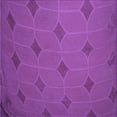 thumbnail image 1 of Ahgly Company Machine Washable Indoor Square Transitional Crimson Purple Area Rugs, 7' Square, 1 of 7