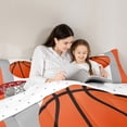 thumbnail image 5 of Castle Fairy Female Men Adults Basketball Game 3 Pieces Queen Comforter Set,Sport Theme Ultra Soft Bedding Sets,Ball Gaming Bedding Comforter Set Breathable,Luxury Bedroom Decor,Reversible, 5 of 8