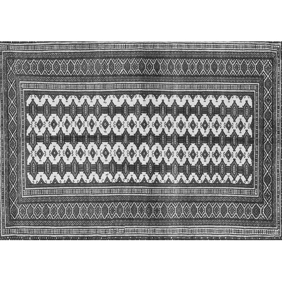 Ahgly Company Indoor Rectangle Southwestern Gray Country Area Rugs, 6' x 9'