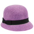 thumbnail image 1 of Sombrero de mujer EPOCH CL2696 Cloche de lino lavanda con flor, 1 of 1