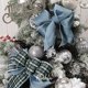 thumbnail image 4 of Cinta Ribbli Dusty de terciopelo azul con alambre, 6,35 cm, Navidad, 10 m, 4 of 4