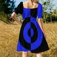 thumbnail image 4 of Black & Blue Rock n' Roll Target Sleeveless Dress evening dresses luxury 2024, 4 of 7