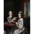 thumbnail image 3 of John Singleton Copley 12x14 Black Modern Framed Museum Art Print Titled - Portrait of Mr. and Mrs. Thomas Mifflin (Sarah Morris), 3 of 5