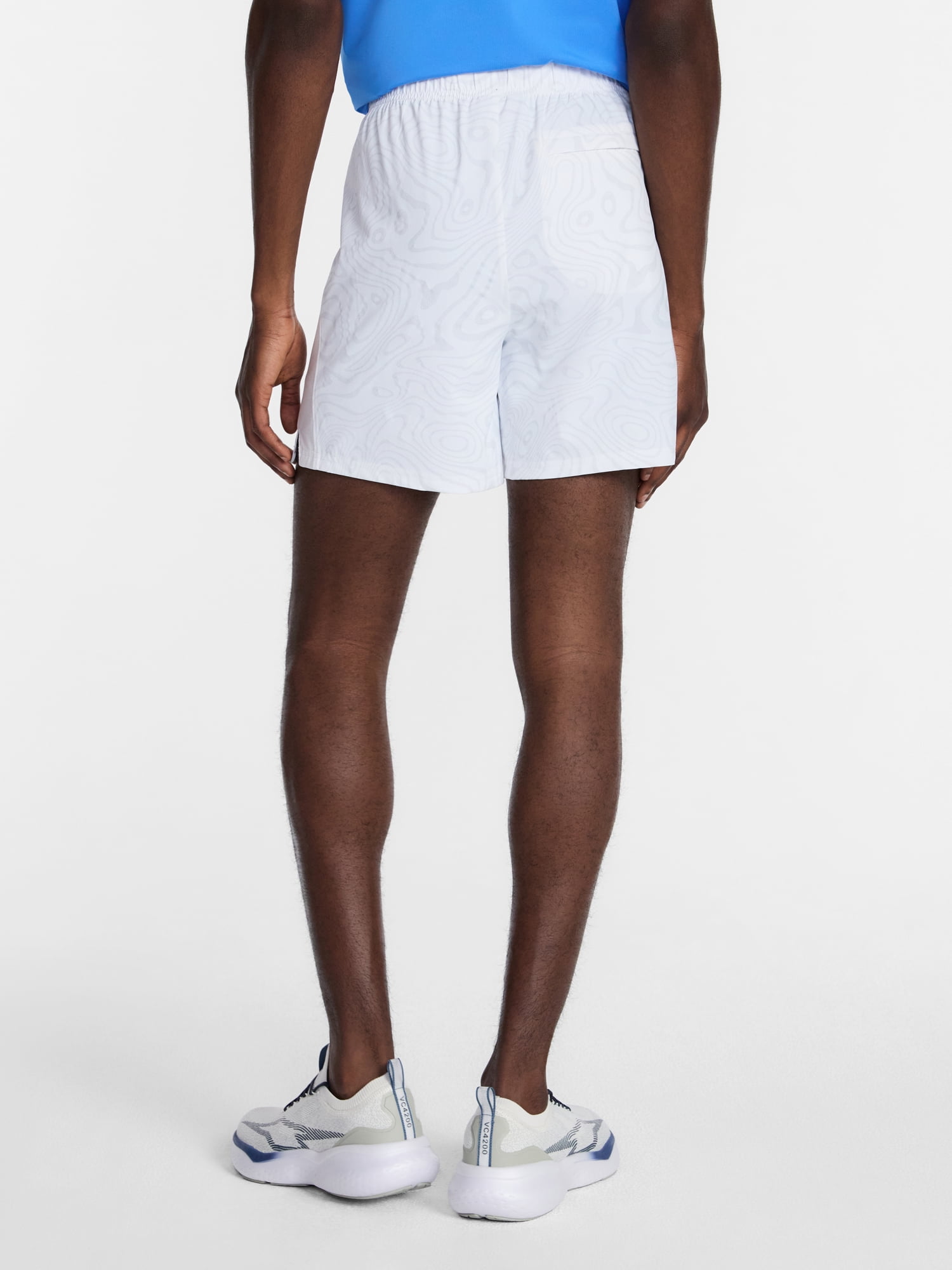 Athletic Works Men's Reflective Print Soccer Shorts, 6" Inseam, Sizes XS-3XL