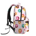 thumbnail image 3 of Disketp Colorful Donuts Backpack for Men and Women - Lightweight Backpack Classical with Multi-pockets Casual Daypack for College Workplace Travel, 3 of 5