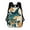 Color-3, variant on Wizard Frog Floral Hat Art New Fashionable Trendy Travel Large Capacity Simple Student Backpack