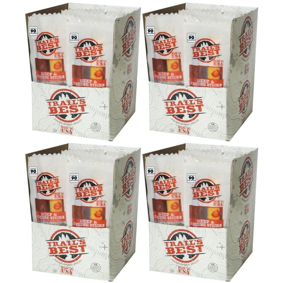 Trail's Best 1oz Twin Beef & Cheese 20-ct Boxes - 4 Boxes