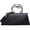 Black, variant on Small Silver Crossbody Satchel Y2K Evening Handbag for Women - Shoulder Tote Bag 2025