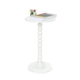 thumbnail image 1 of Mesa auxiliar Fultyle, mesa redonda pequeña para bebidas, blanca, para espacios, 1 of 7