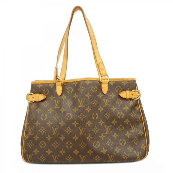 Pre-Owned Louis Vuitton Monogram Batignolles Horizontal Tote Bag M51154 Brown Women's