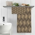 thumbnail image 5 of GZHJMY 3D Print Woven Wicker Bath Towels Set - 1 Bath Towel 1 Washcloth Extra Absorbent 100% Cotton Towels, Super Soft Bathroom Towels for Home, Hotel Travel, 5 of 7