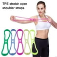 thumbnail image 5 of Cuerda de tracción para yoga y fitness de 8 caracteres, hermosa espalda, hombros abiertos, expansión de pecho, cinturón elástico auxiliar, cuerda de ejercicio portátil altamente elástica para, 5 of 5