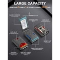 thumbnail image 2 of Wallet For Men Slim Minimalist With Money Clip & Id Window  Rfid Blocking Pop-up Credit Card Holder (minimalist Gray), 2 of 8
