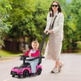 thumbnail image 2 of Costway 3-in-1 Ride on Push Car Maserati Licensed Foot to Floor Kids Sliding Walking Car Pink, 2 of 10