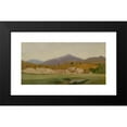 thumbnail image 2 of John William Hill 18x11 Black Modern Framed Museum Art Print Titled - Landscape with Mountains, 2 of 5