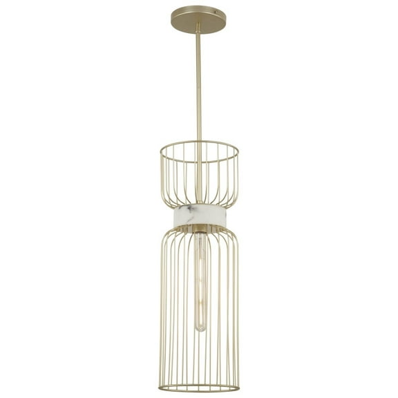 Minka Lavery - Park Slope - 1 Light Mini Pendant with Faux Alabaster Ring 24