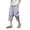 Grey, variant on Men's Linen Blend Harem Capri Pants Baggy Lounge Harem Pants Wide Leg Beach Cropped Trousers (Navy XXXL)