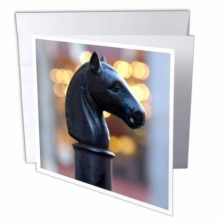 3dRose Hitching Post, New Orleans, Louisiana - US19 FVI0011 - Franklin Viola, Greeting Cards, 6 x 6 inches, set of 12