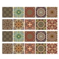 thumbnail image 2 of Paquete de 20 de pared perfecl con Impresión bohemia Fáciles de limpiar para Cocina 20x20cm, 2 of 4