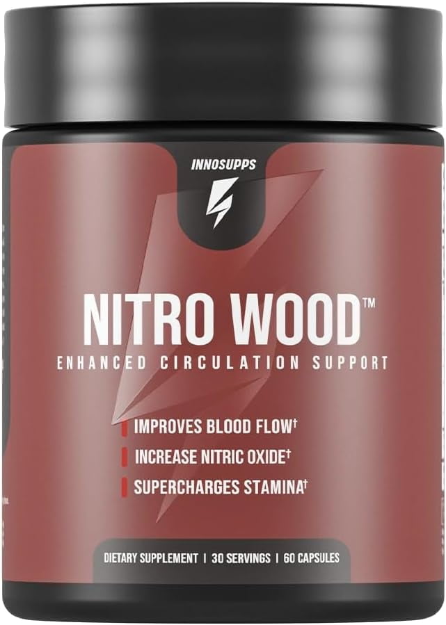 Inno Supps Nitro Wood Enhanced Circulation, Reduced Swelling & Stamina Support | 60 Capsules