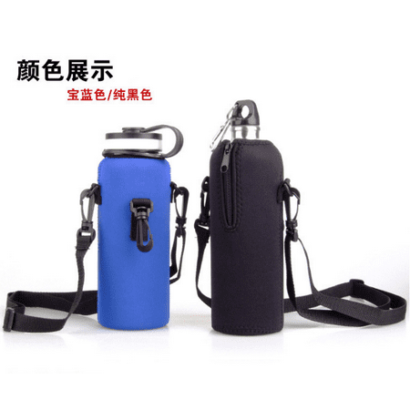 

EECOO Water Bottle Sleeve Outdoor Sports Water Bottle 1L Thermal Holder Bag Scald-Proof Case Cover Sleeve with Strap Water Bottle Case