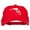 Red, variant on Florida State Flag Map Embroidered Unstructured Washed Cap - Red OSFM