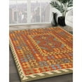 thumbnail image 3 of Ahgly Company Machine Washable Indoor Rectangle Contemporary Orange Red Area Rugs, 2' x 4', 3 of 7