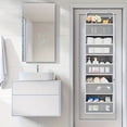 thumbnail image 4 of XHSGX Organizador puerta 5 niveles bolsillos grandes armario tela resistente ahorro espacio dormitorio baño, 4 of 6