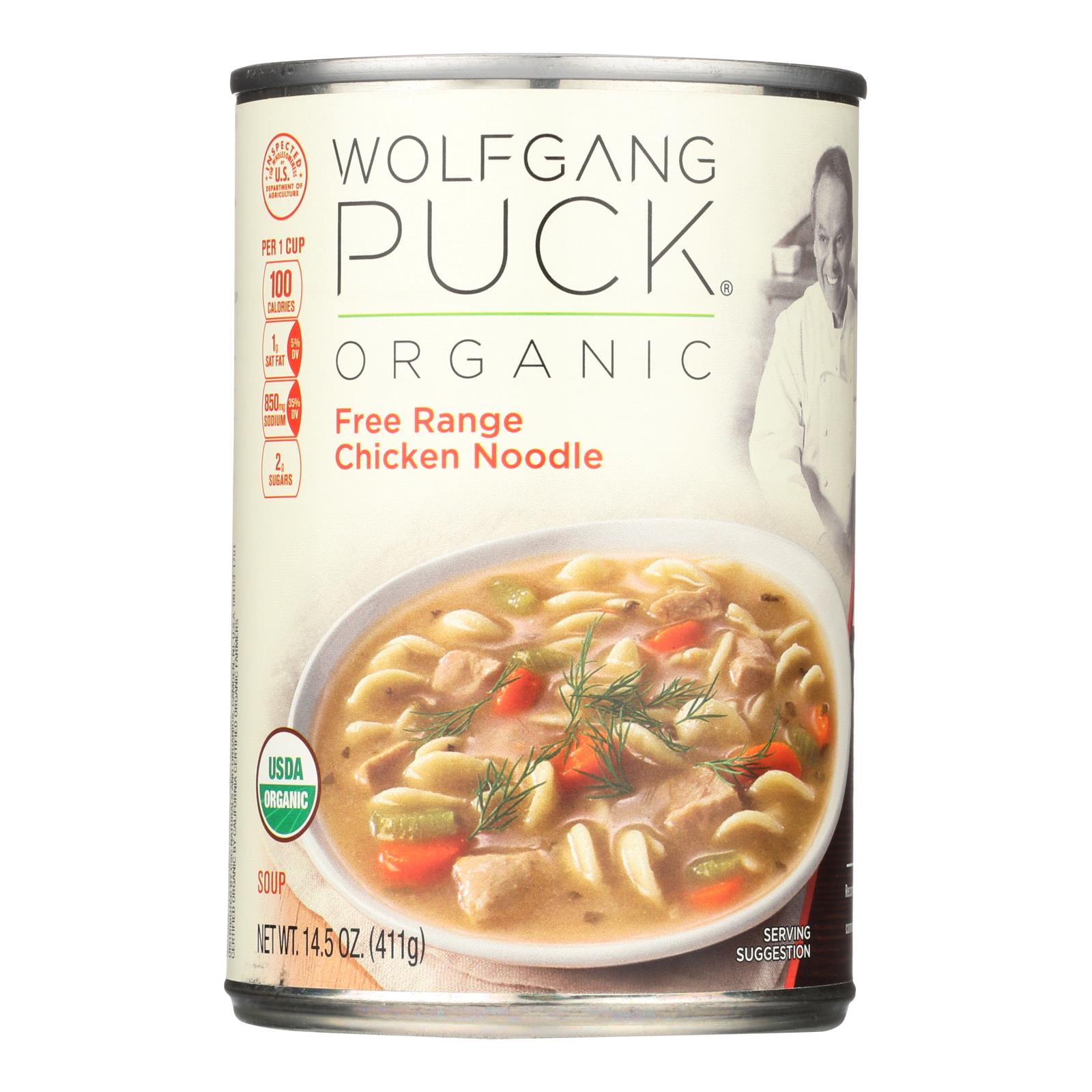 Wolfgang Puck Organic Free Range Chicken Noodle Soup Case Of 12 14 5 Oz Walmart Com Walmart Com