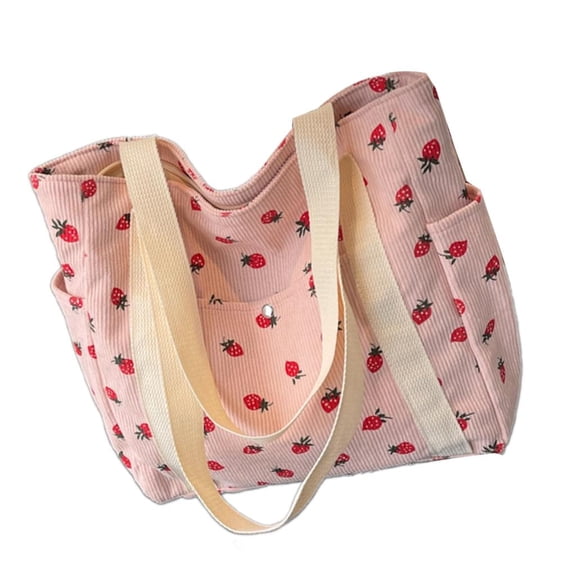 Giaone Lovely Strawberry Shoulder Bag for Women Multi-Pockets Armpit Bag Handbag Purse
