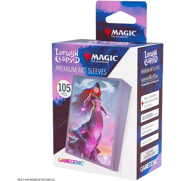 Gamegenic Magic: The Gathering Lorwyn Eclipsed Premium Art Sleeves - Moonshadow Design, 105 Textured Matte Sleeves, Smooth Shuffle & Card Protection, Full-Color, Acid-Free, PVC-Free