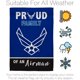 thumbnail image 2 of Bandera de jardín Breeze Decor con el lema "Orgulloso aviador familiar", de la Fuerza Aérea Armada de los Estados Unidos, USAF, veterano militar estadounidense, oficial retirado, decoración para el, 2 of 5