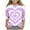 Purple, variant on BLVB Kids Valentine Shirt Girls Valentines Shirts Casual Basic Tees Cute Heart Grpahic 3/4 Sleeve Tops 3-12Y