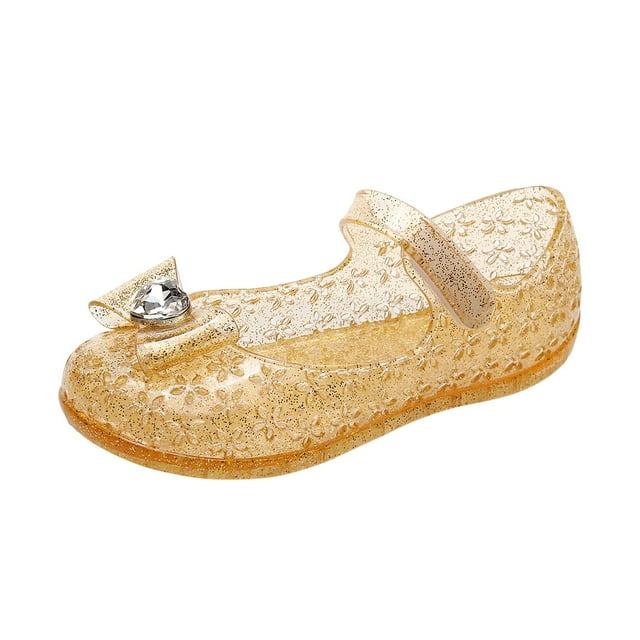 Sandales pour Filles Chaussures en Gelée Sandales Enfants Sliders Robe d'Anniversaire Pailletée Sandales pour Filles Chaussures pour Filles Sandales en Gelée Compensées Taille Chaussures pour Filles