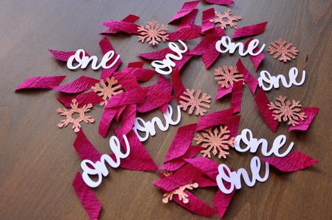 Winter Onederland Party Decorations Burgundy White Woodgrain And