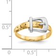 thumbnail image 3 of 14k Two-Tone Polished Buckle Ring, 3 of 3