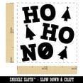 thumbnail image 2 of Ho Ho No Funny Christmas with Xmas Trees Self-Inking Rubber Stamp Ink Stamper - Brown Ink - Small 1 Inch, 2 of 7